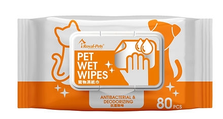 Royal-Pets - 寵物濕紙巾80片