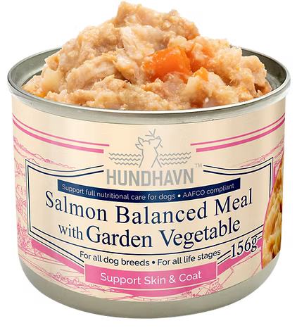 HUNDHAVN - 三文魚田園蔬菜均衡鮮營狗主食罐 156g
