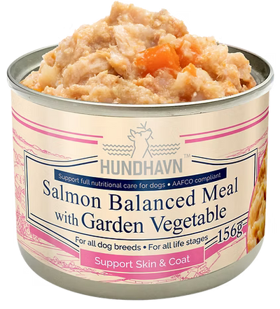 HUNDHAVN Salmon Balanced Meal W/garden Vegetable 156g