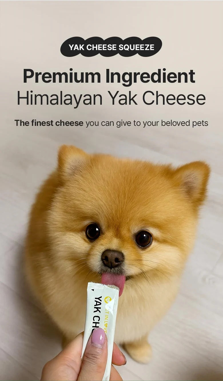 Pet in Love Yak Cheese Squeeze (No Added Salt) 15g x 12 Chews