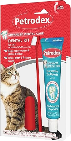 Petrodex Dental Care Kit Cat - Malt Flavor 2.5oz