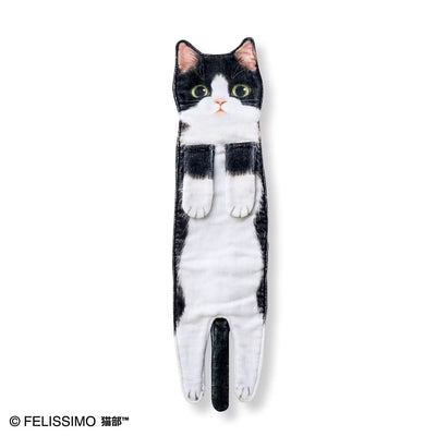 Cat Towels - Vertical (Black & White)