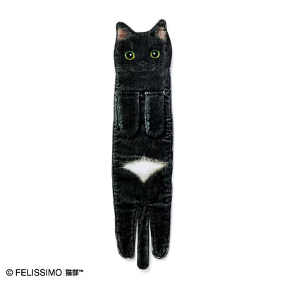 Cat Hand Towels - Vertical (Black)
