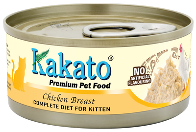Kakato 全營養主食罐（雞胸）70g｜幼貓1–12個月及增重配方