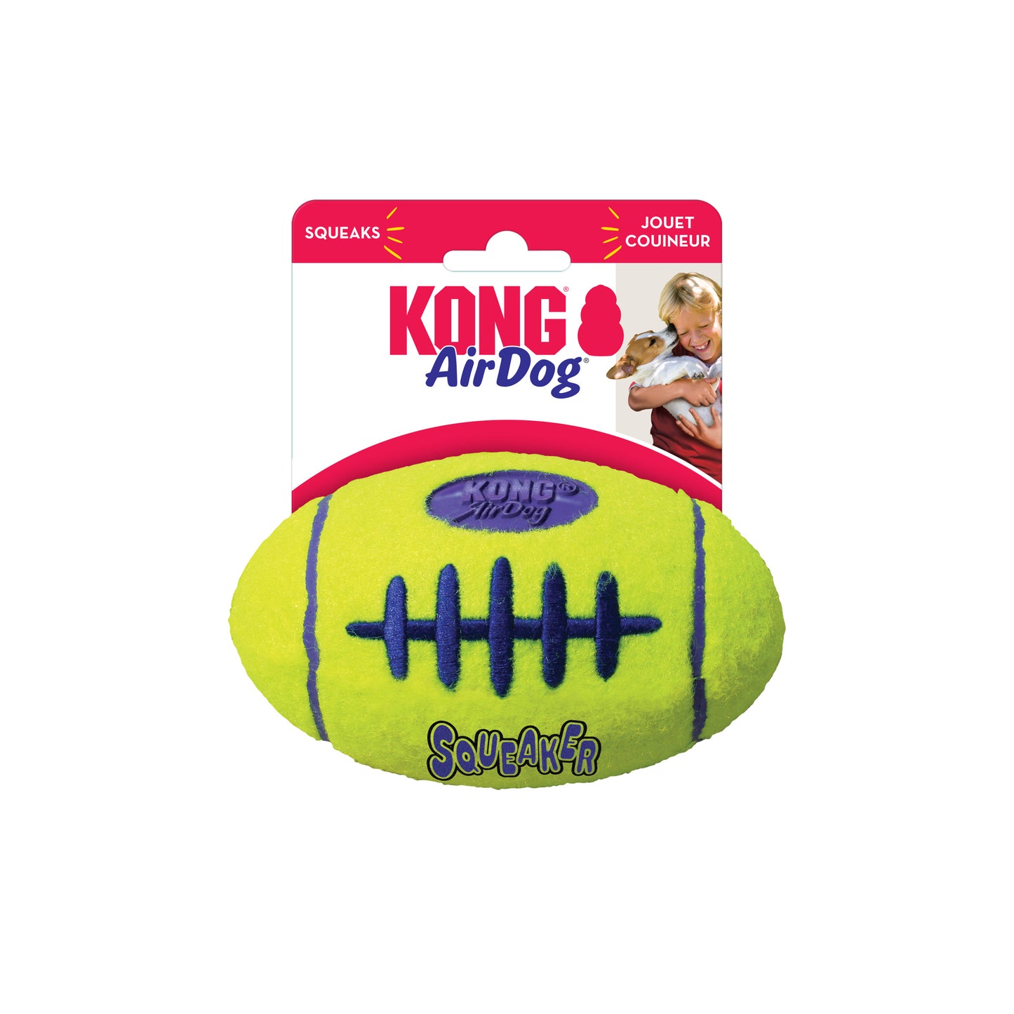 Kong Air Squeaker Football (M) #ASFB2