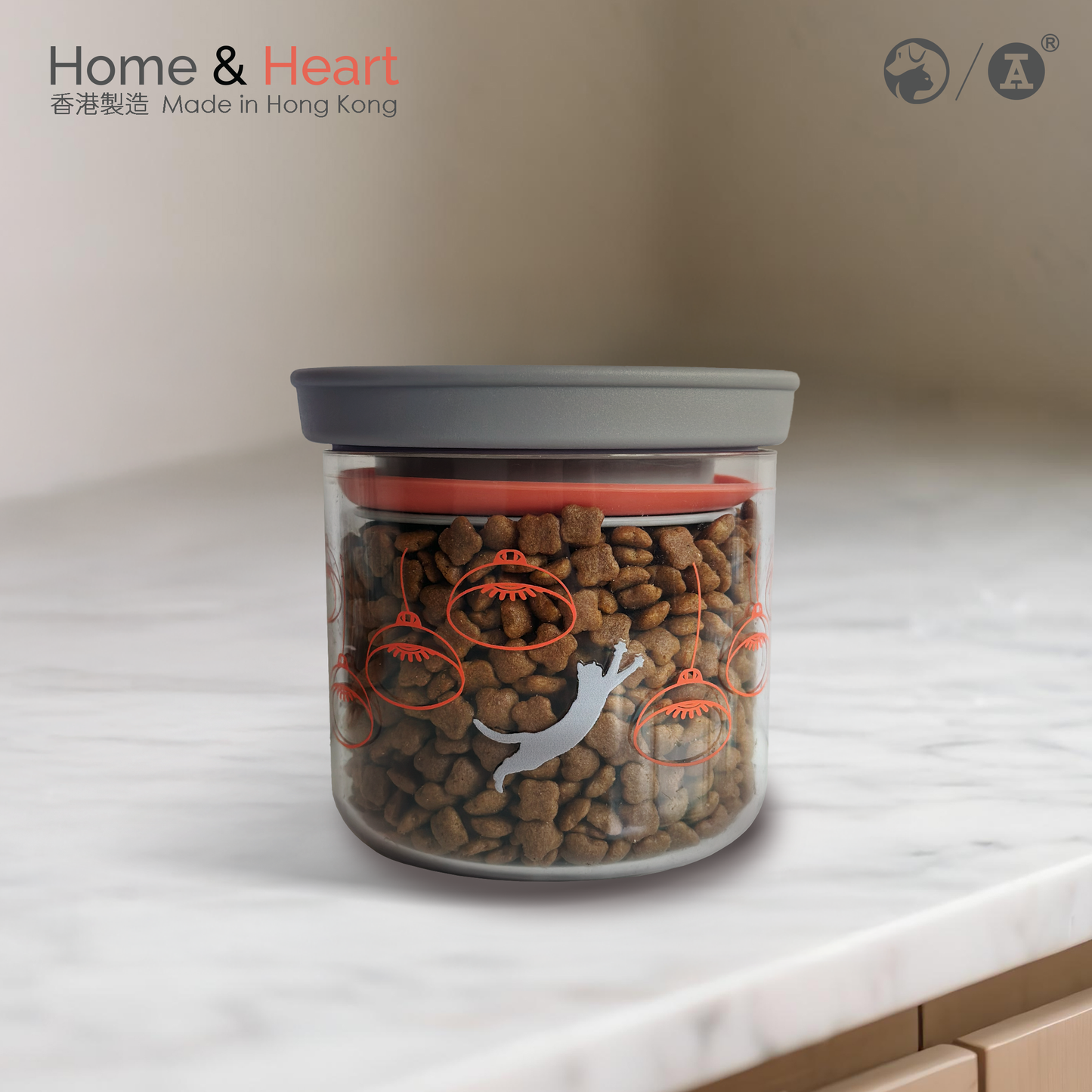 紅A xSPCA 食物盒+儲物瓶套裝