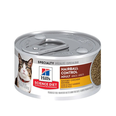 Hills Science Diet - Adult Hairball Control Savory Chicken Entrée Cat Wet Food 2.9oz#10799 - SPCA HK