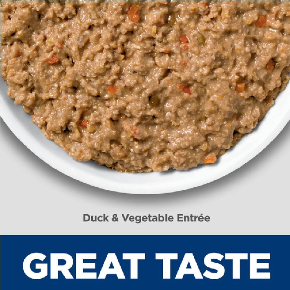Hills Science Diet - Adult Sensitive Stomach & Skin Duck & Vegetable Entrée Cat Wet Food 2.9oz #608490 - SPCA HK