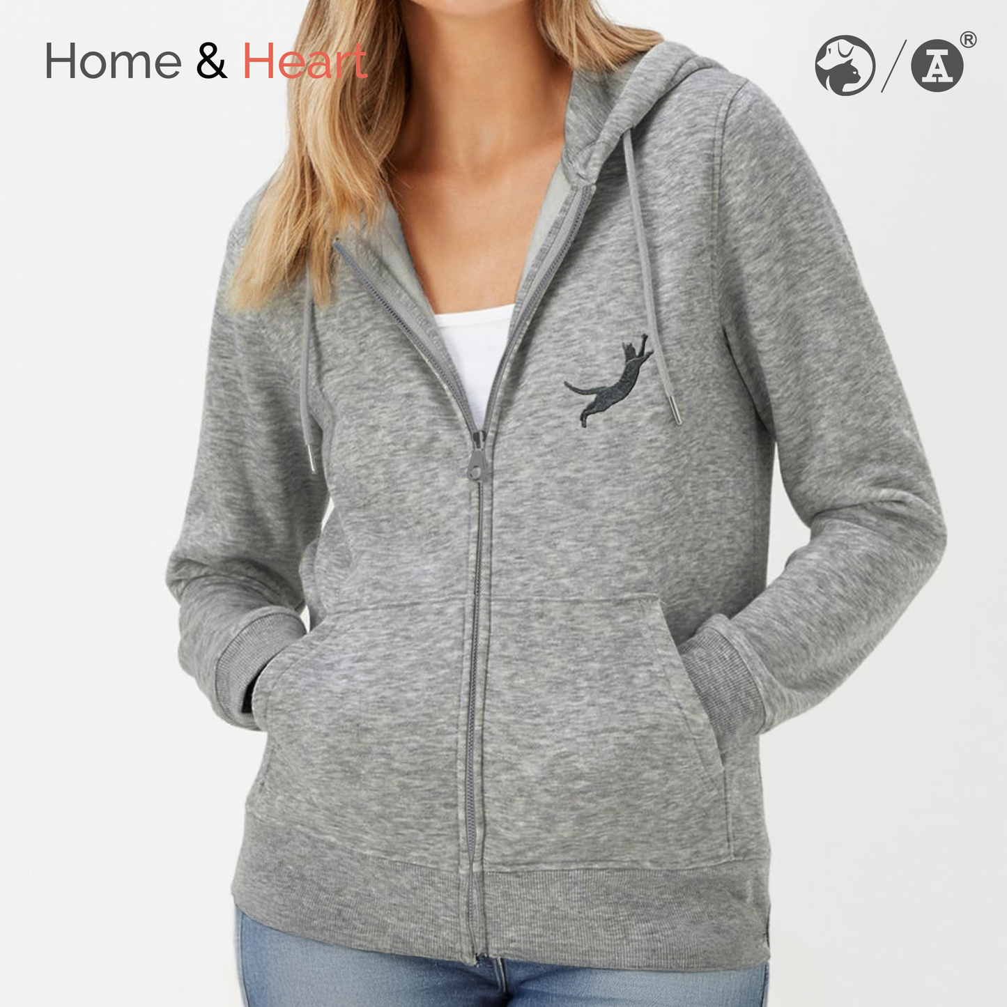 Home & Heart: SPCA x Red A Collection Zip-up Hoodies – Cat / Dog