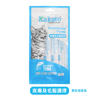 Kakato Nutritional Puree - Skin & Coat Support - Wild Caught Tuna (15gx4)