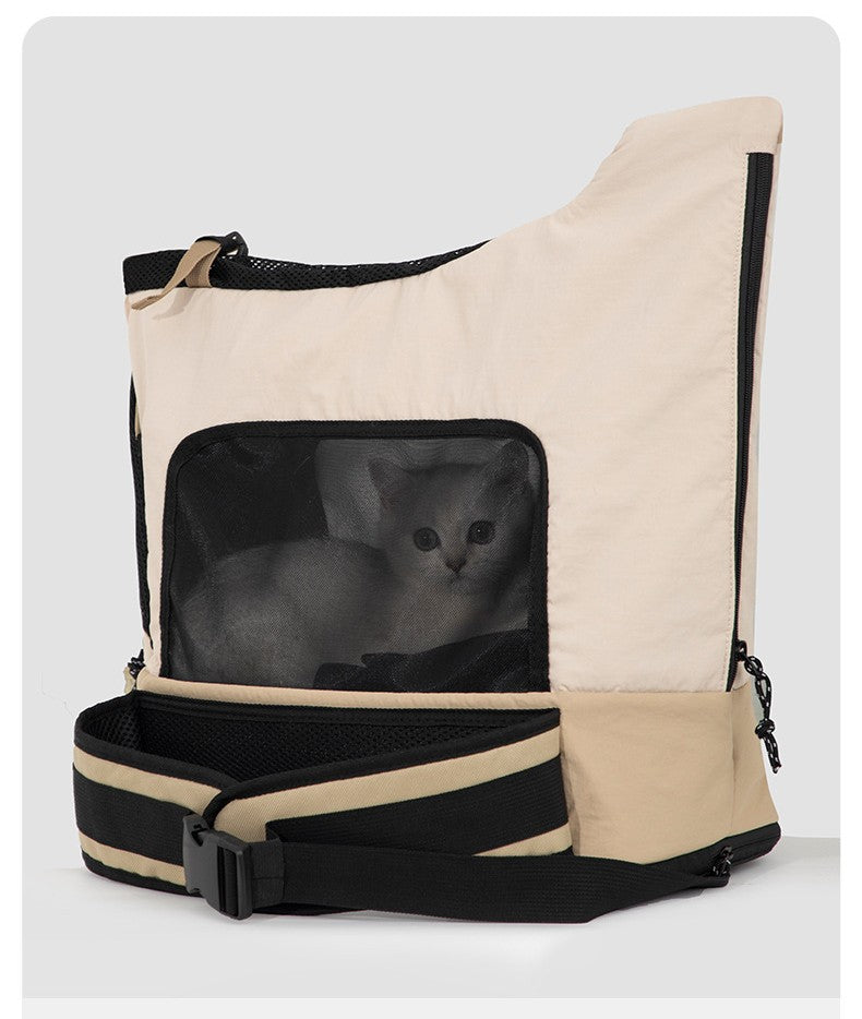 HiDream Pet Front Backpack - Kahki/Green/Grey