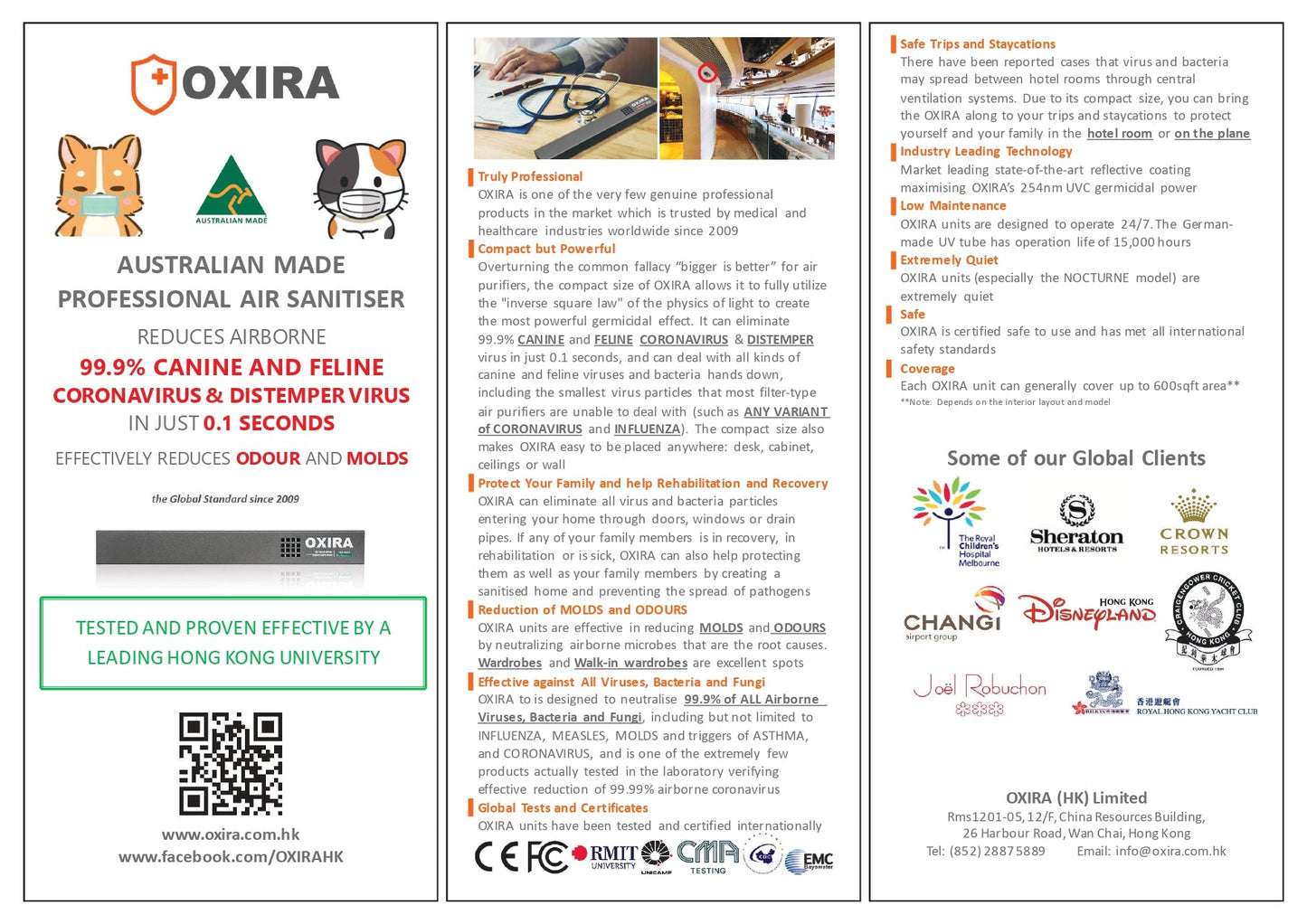 OXIRA Australian Made Professional Air Sanitiser