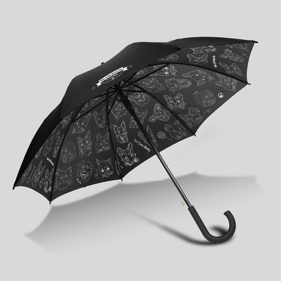 毛孩的故事 自動長雨傘
