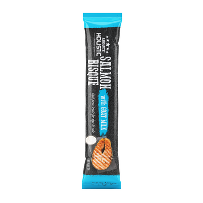 Absolute Holistic Liquid Puree Treats for Cats & Dogs - Salmon Bisque with Goat Milk (15g x 60 Sticks)