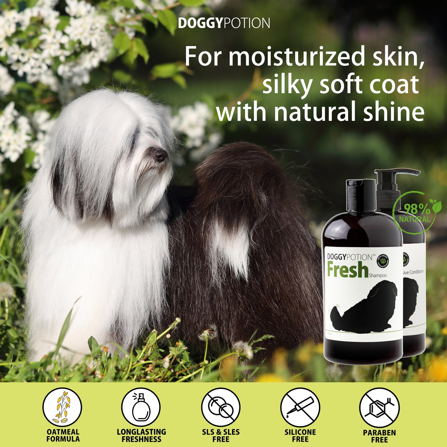 DOGGY-Fresh Shampoo With Oatmeal 500ml #DP-6488