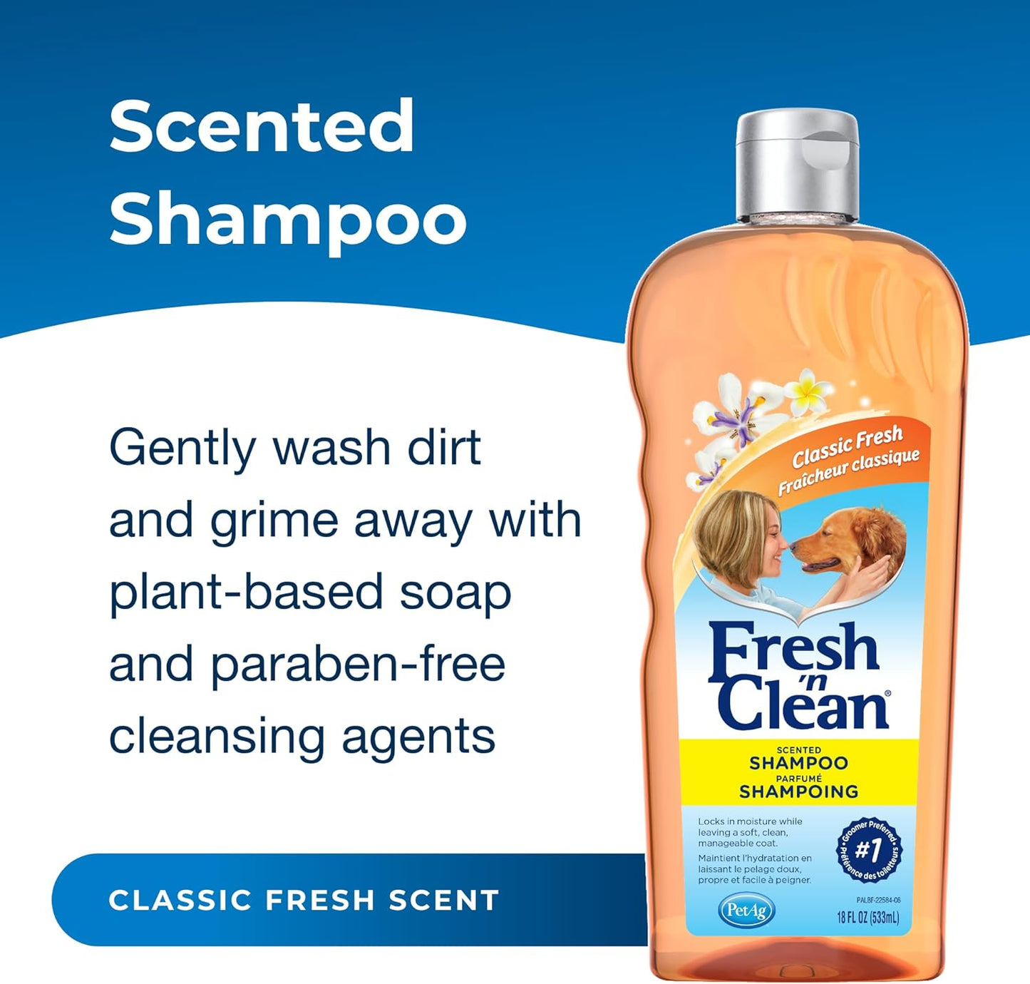 Fresh n Clean Original Classic Fresh Scented Pet Shampoo for Dogs & Cats 18oz - SPCA HK