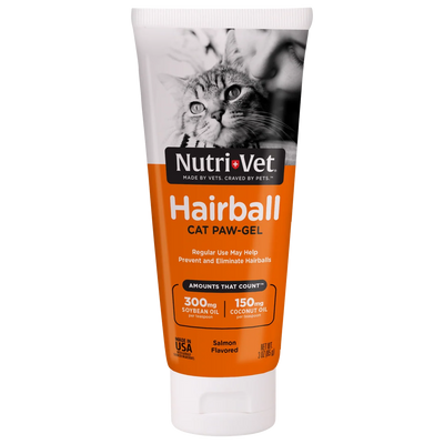 Nutri-Vet Feline Salmon Hairball Paw Gel-Salmon