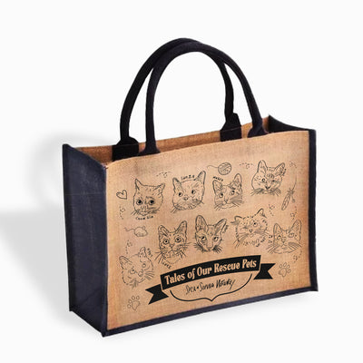 Tales of Our Rescue Pets Jute Shopping Bag