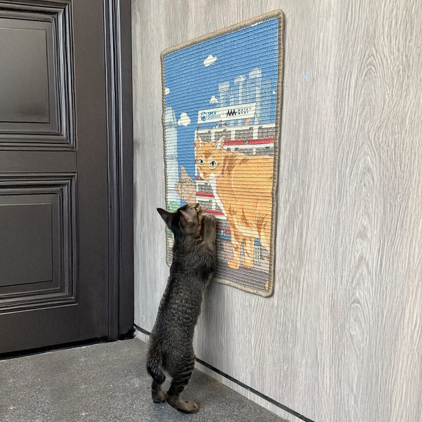 SumMeow In the City - Cat Scratching Mat
