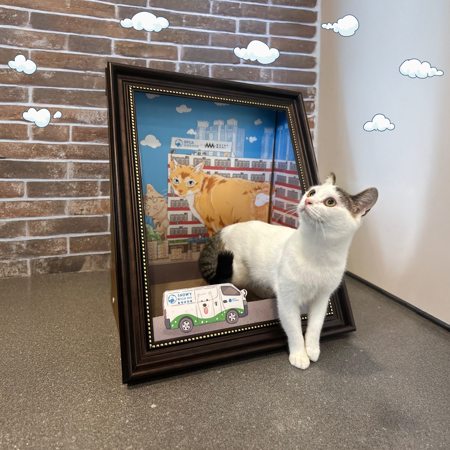 SumMeow In the City - 4D Painting Cat Scratching Board
