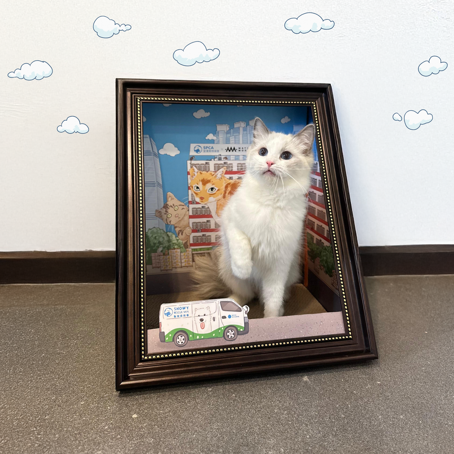 SumMeow In the City - 4D Painting Cat Scratching Board
