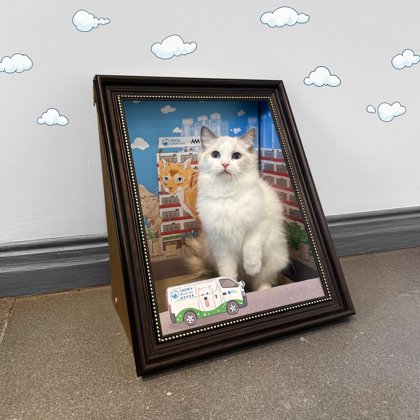 SumMeow In the City - 4D Painting Cat Scratching Board