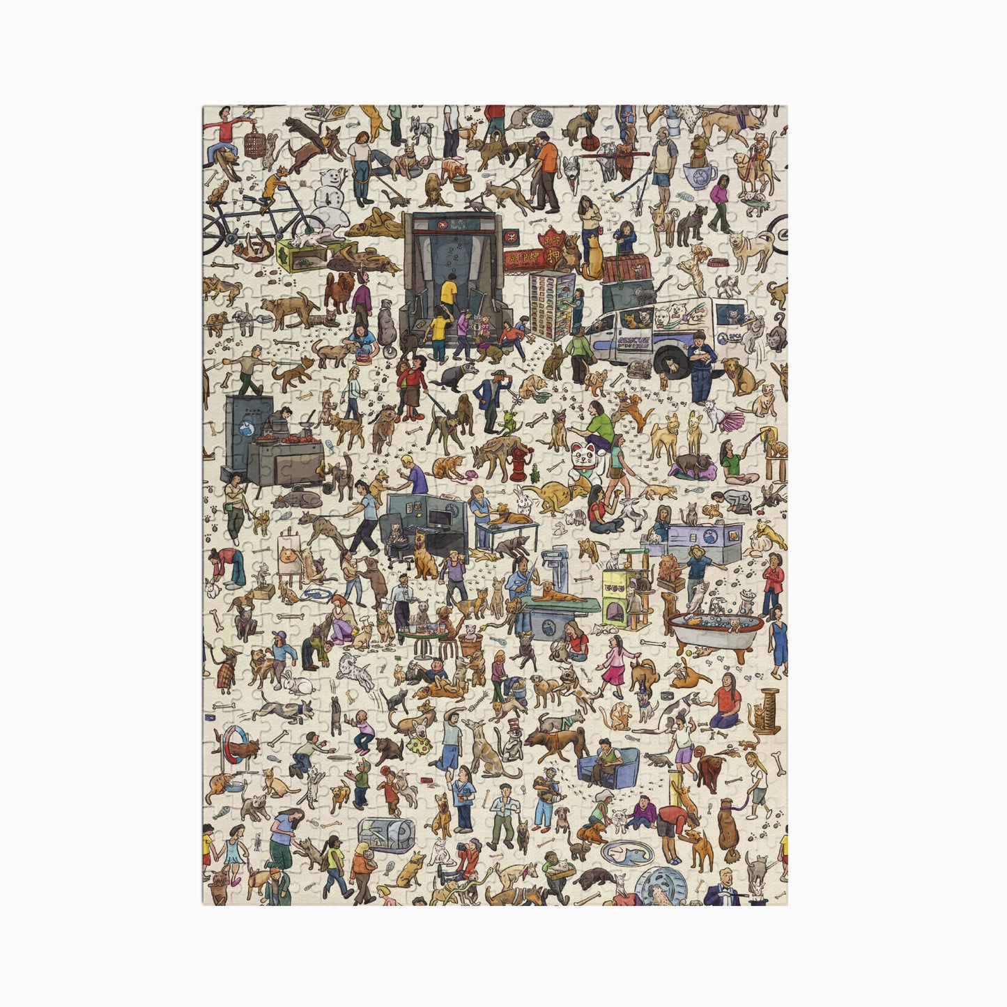 Where's Wags?  Puzzle By Hong Kong artist, Sophia Hotung